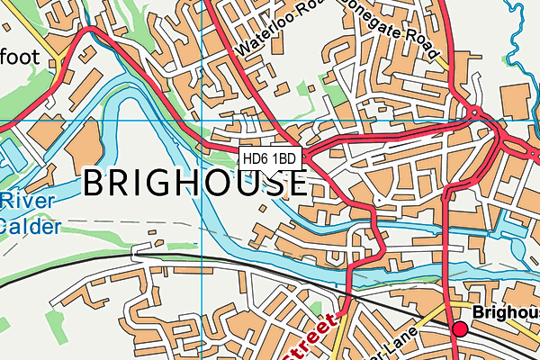 HD6 1BD map - OS VectorMap District (Ordnance Survey) HD6 1BD map - OS VectorMap District (Ordnance Survey)