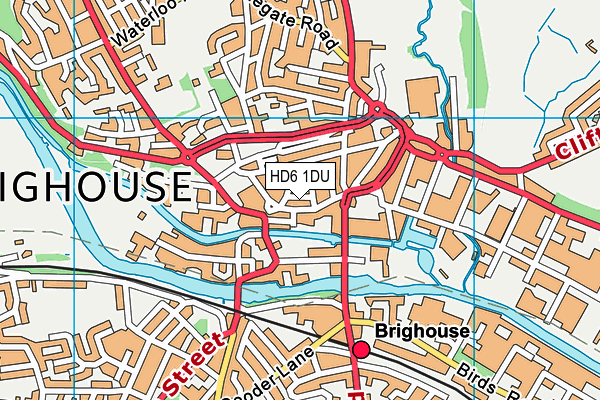 HD6 1DU map - OS VectorMap District (Ordnance Survey) HD6 1DU map - OS VectorMap District (Ordnance Survey)