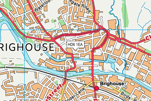 HD6 1EA map - OS VectorMap District (Ordnance Survey) HD6 1EA map - OS VectorMap District (Ordnance Survey)