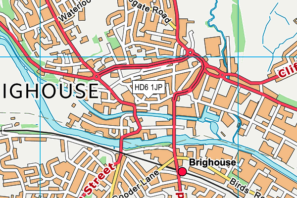 HD6 1JP map - OS VectorMap District (Ordnance Survey) HD6 1JP map - OS VectorMap District (Ordnance Survey)