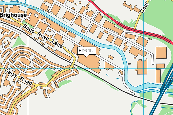 HD6 1LJ map - OS VectorMap District (Ordnance Survey) HD6 1LJ map - OS VectorMap District (Ordnance Survey)