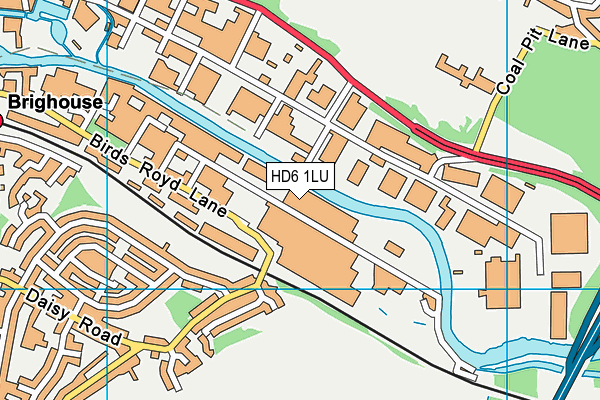 HD6 1LU map - OS VectorMap District (Ordnance Survey) HD6 1LU map - OS VectorMap District (Ordnance Survey)