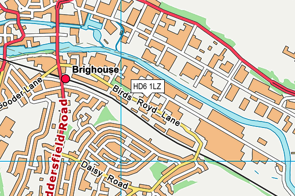 HD6 1LZ map - OS VectorMap District (Ordnance Survey) HD6 1LZ map - OS VectorMap District (Ordnance Survey)