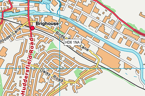 HD6 1NA map - OS VectorMap District (Ordnance Survey) HD6 1NA map - OS VectorMap District (Ordnance Survey)