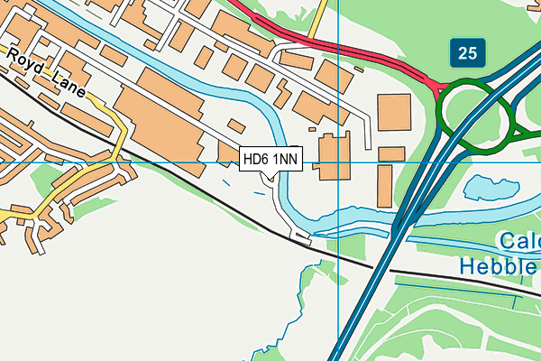 HD6 1NN map - OS VectorMap District (Ordnance Survey) HD6 1NN map - OS VectorMap District (Ordnance Survey)
