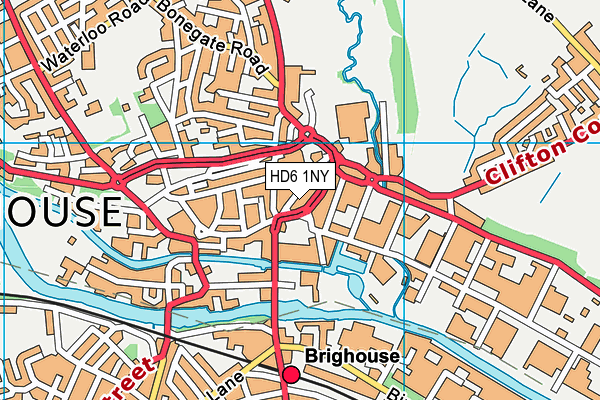 HD6 1NY map - OS VectorMap District (Ordnance Survey) HD6 1NY map - OS VectorMap District (Ordnance Survey)