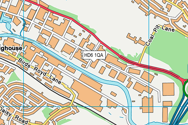 HD6 1QA map - OS VectorMap District (Ordnance Survey) HD6 1QA map - OS VectorMap District (Ordnance Survey)