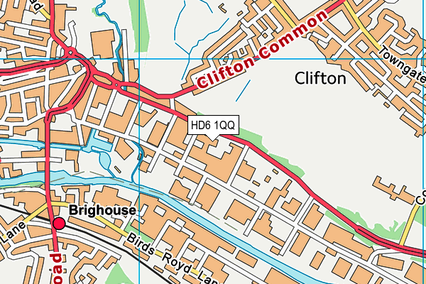 HD6 1QQ map - OS VectorMap District (Ordnance Survey) HD6 1QQ map - OS VectorMap District (Ordnance Survey)