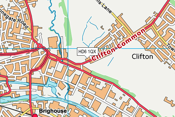 HD6 1QX map - OS VectorMap District (Ordnance Survey) HD6 1QX map - OS VectorMap District (Ordnance Survey)