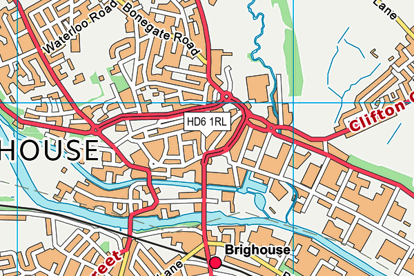 HD6 1RL map - OS VectorMap District (Ordnance Survey) HD6 1RL map - OS VectorMap District (Ordnance Survey)