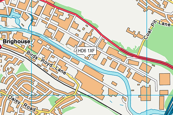 HD6 1XF map - OS VectorMap District (Ordnance Survey) HD6 1XF map - OS VectorMap District (Ordnance Survey)