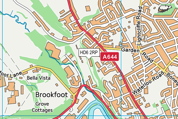HD6 2RP map - OS VectorMap District (Ordnance Survey) HD6 2RP map - OS VectorMap District (Ordnance Survey)