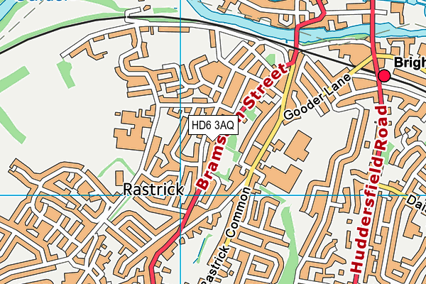 HD6 3AQ map - OS VectorMap District (Ordnance Survey) HD6 3AQ map - OS VectorMap District (Ordnance Survey)