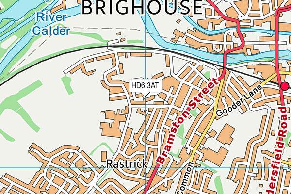 HD6 3AT map - OS VectorMap District (Ordnance Survey) HD6 3AT map - OS VectorMap District (Ordnance Survey)