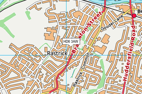 HD6 3AW map - OS VectorMap District (Ordnance Survey) HD6 3AW map - OS VectorMap District (Ordnance Survey)