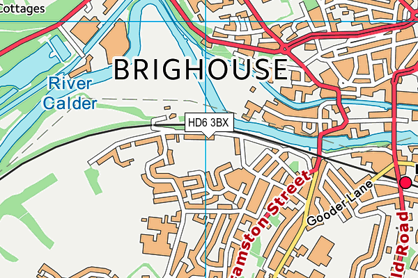 HD6 3BX map - OS VectorMap District (Ordnance Survey) HD6 3BX map - OS VectorMap District (Ordnance Survey)