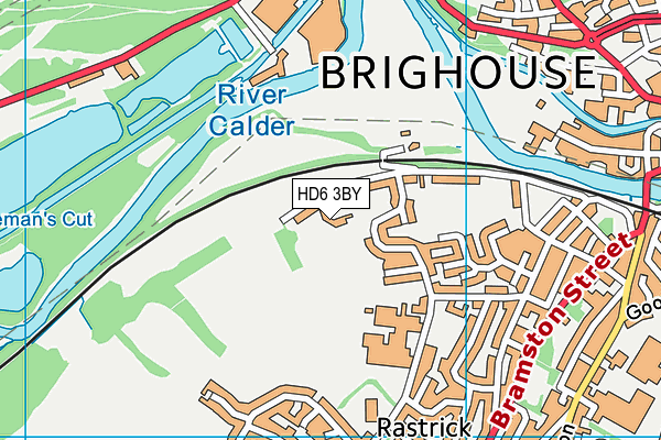 HD6 3BY map - OS VectorMap District (Ordnance Survey) HD6 3BY map - OS VectorMap District (Ordnance Survey)
