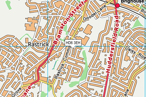 HD6 3EH map - OS VectorMap District (Ordnance Survey) HD6 3EH map - OS VectorMap District (Ordnance Survey)