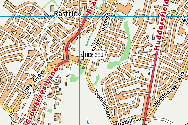 HD6 3EU map - OS VectorMap District (Ordnance Survey) HD6 3EU map - OS VectorMap District (Ordnance Survey)