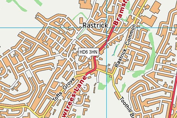 HD6 3HN map - OS VectorMap District (Ordnance Survey) HD6 3HN map - OS VectorMap District (Ordnance Survey)