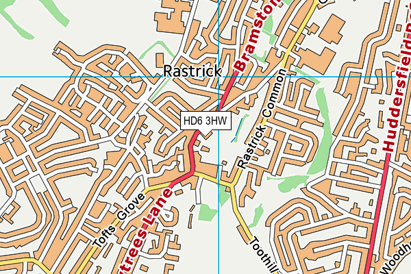 HD6 3HW map - OS VectorMap District (Ordnance Survey) HD6 3HW map - OS VectorMap District (Ordnance Survey)