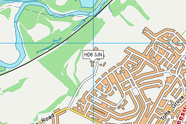 HD6 3JN map - OS VectorMap District (Ordnance Survey) HD6 3JN map - OS VectorMap District (Ordnance Survey)