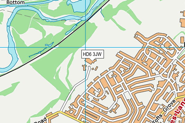 HD6 3JW map - OS VectorMap District (Ordnance Survey) HD6 3JW map - OS VectorMap District (Ordnance Survey)