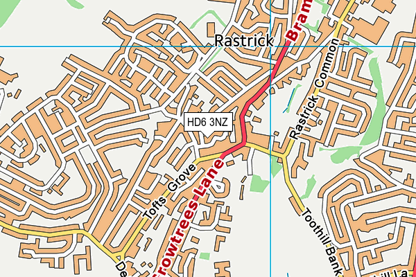 HD6 3NZ map - OS VectorMap District (Ordnance Survey) HD6 3NZ map - OS VectorMap District (Ordnance Survey)