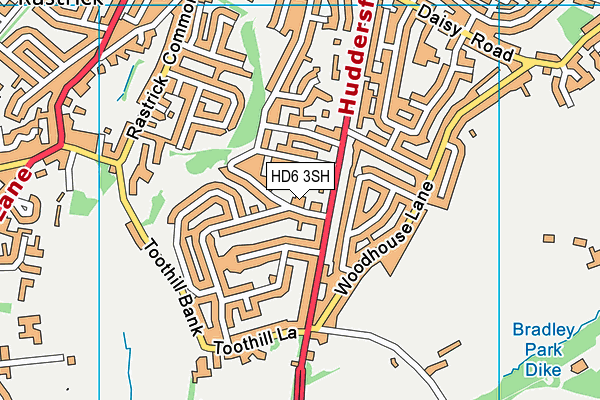 HD6 3SH map - OS VectorMap District (Ordnance Survey) HD6 3SH map - OS VectorMap District (Ordnance Survey)