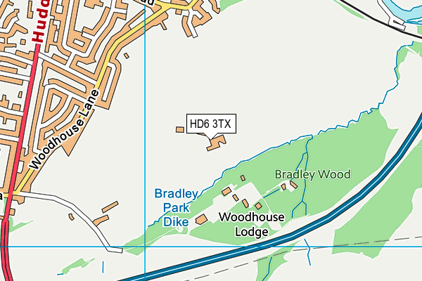 HD6 3TX map - OS VectorMap District (Ordnance Survey) HD6 3TX map - OS VectorMap District (Ordnance Survey)