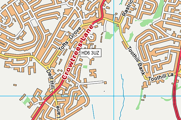 HD6 3UZ map - OS VectorMap District (Ordnance Survey) HD6 3UZ map - OS VectorMap District (Ordnance Survey)