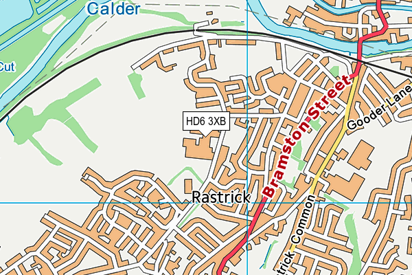 HD6 3XB map - OS VectorMap District (Ordnance Survey) HD6 3XB map - OS VectorMap District (Ordnance Survey)