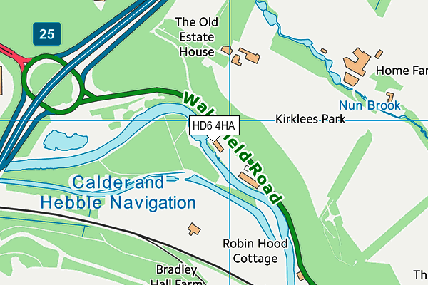 HD6 4HA map - OS VectorMap District (Ordnance Survey) HD6 4HA map - OS VectorMap District (Ordnance Survey)