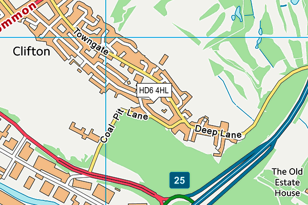 HD6 4HL map - OS VectorMap District (Ordnance Survey) HD6 4HL map - OS VectorMap District (Ordnance Survey)