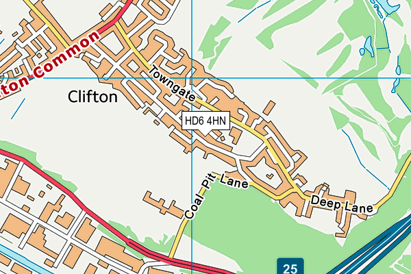 HD6 4HN map - OS VectorMap District (Ordnance Survey) HD6 4HN map - OS VectorMap District (Ordnance Survey)