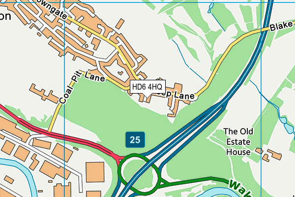 HD6 4HQ map - OS VectorMap District (Ordnance Survey) HD6 4HQ map - OS VectorMap District (Ordnance Survey)