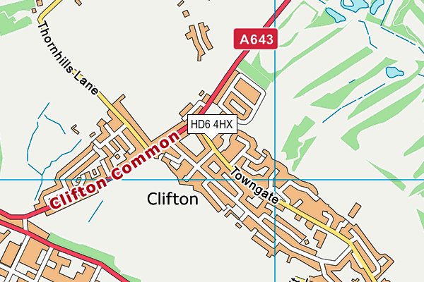 HD6 4HX map - OS VectorMap District (Ordnance Survey) HD6 4HX map - OS VectorMap District (Ordnance Survey)