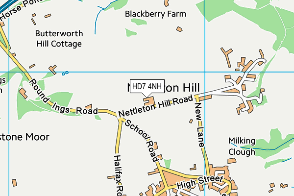 HD7 4NH map - OS VectorMap District (Ordnance Survey) HD7 4NH map - OS VectorMap District (Ordnance Survey)