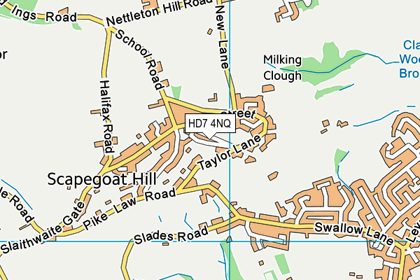 HD7 4NQ map - OS VectorMap District (Ordnance Survey) HD7 4NQ map - OS VectorMap District (Ordnance Survey)
