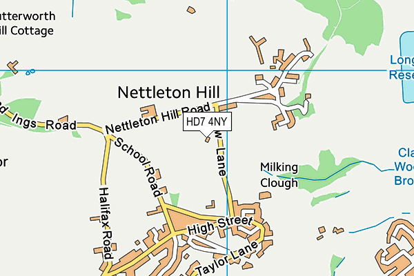HD7 4NY map - OS VectorMap District (Ordnance Survey) HD7 4NY map - OS VectorMap District (Ordnance Survey)