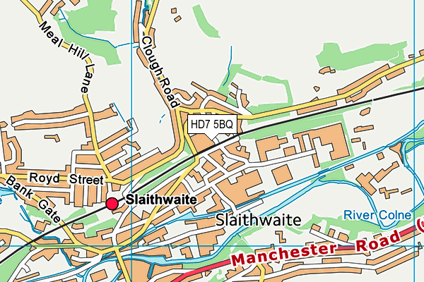 HD7 5BQ map - OS VectorMap District (Ordnance Survey) HD7 5BQ map - OS VectorMap District (Ordnance Survey)