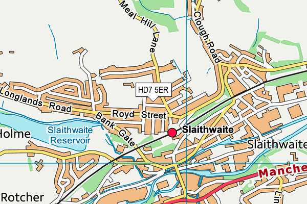 HD7 5ER map - OS VectorMap District (Ordnance Survey) HD7 5ER map - OS VectorMap District (Ordnance Survey)