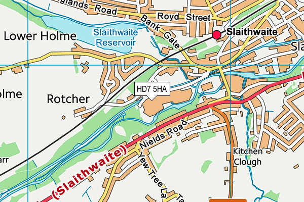 HD7 5HA map - OS VectorMap District (Ordnance Survey) HD7 5HA map - OS VectorMap District (Ordnance Survey)