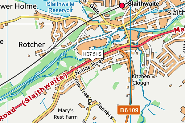 HD7 5HS map - OS VectorMap District (Ordnance Survey) HD7 5HS map - OS VectorMap District (Ordnance Survey)