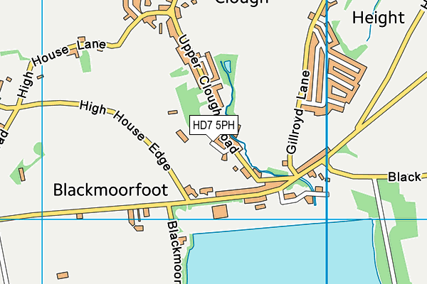 HD7 5PH map - OS VectorMap District (Ordnance Survey) HD7 5PH map - OS VectorMap District (Ordnance Survey)