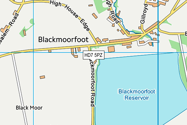 HD7 5PZ map - OS VectorMap District (Ordnance Survey) HD7 5PZ map - OS VectorMap District (Ordnance Survey)