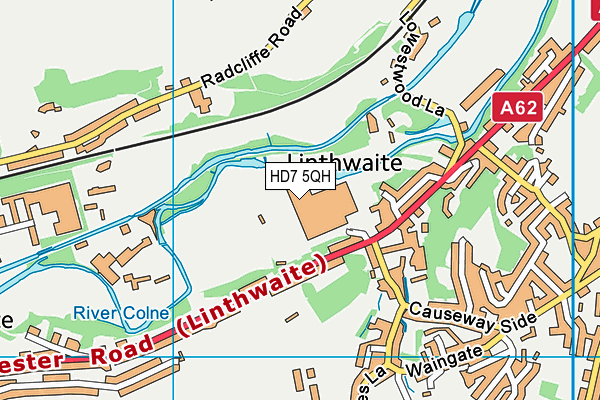 HD7 5QH map - OS VectorMap District (Ordnance Survey) HD7 5QH map - OS VectorMap District (Ordnance Survey)