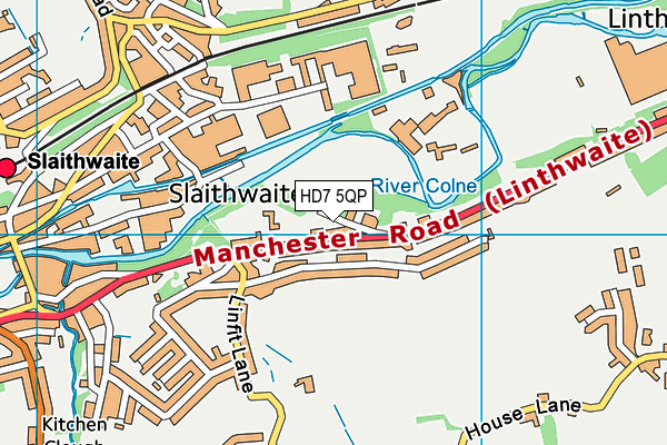 HD7 5QP map - OS VectorMap District (Ordnance Survey) HD7 5QP map - OS VectorMap District (Ordnance Survey)