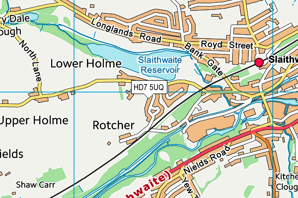 HD7 5UQ map - OS VectorMap District (Ordnance Survey) HD7 5UQ map - OS VectorMap District (Ordnance Survey)