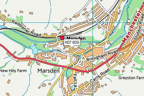 HD7 6DG map - OS VectorMap District (Ordnance Survey) HD7 6DG map - OS VectorMap District (Ordnance Survey)